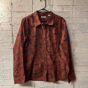 Magellan Deer Buck Outdoor Long Sleeve Shirt Size XXL Big Tall Hunters